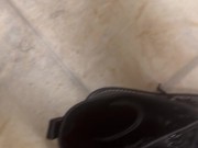 Trying on combat/domme boots