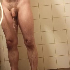 In the shower