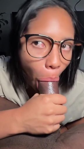 Memorable moment from &quot;Blowjob pov with my best friend&#039;s huge BBC while my husband is not huge at home -amateur couple- nysdel&quot;