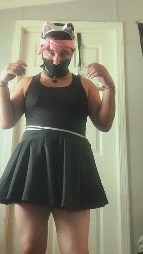 Sissy slave self shock bondage