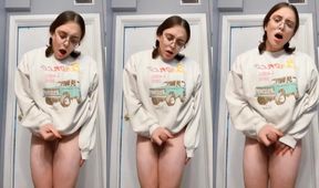 POV princess plays with her tiny HW break while shaking her orgasm