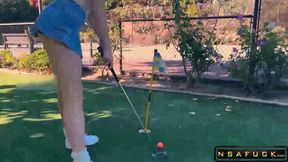 Golf Date Turns into Sneaky Public Fuck