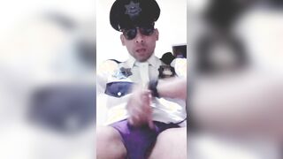 002 Policia Uniform masturb Speedo Cop Fetish Fetiche Uniforme Policia