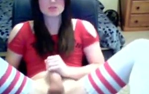 Brunette Teen Jerking Off On Cam