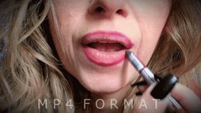 Poppy Red Lipstick Lip Sniffs (HD) MP4