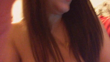 Great pee on the floor with her pussy wide open