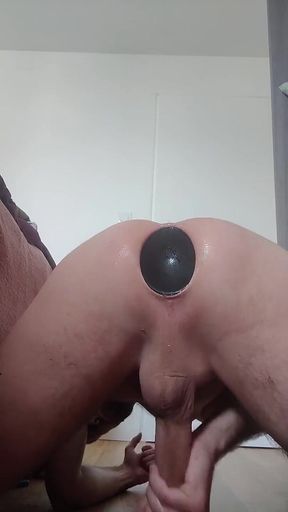 Huge Dildo Anal Stretching Massive Gaping