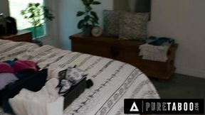 PURE TABOO Pervert Lonely Man Accepts To Host Homeless Codi Vore IF He Can Watch Her Take Showers