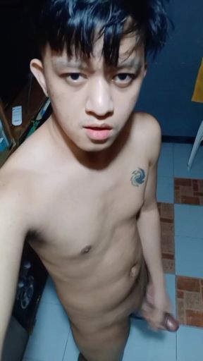 Let Me Give It to You Stepdaddy! Pinoy Twink Masturbation and Live Cum