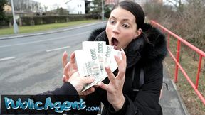 Tiny Tina's big cock porn by Public Agent