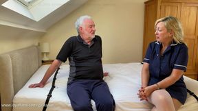 Katherina 09 - Nurse in Lingerie Rides his Face to Orgasm