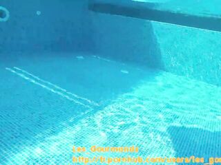 Fingered On The Air Mattress In The Pool