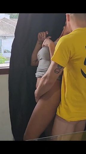 My Husband's Friend Fucked Me While He Was Mowing the Lawn