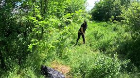 hot outdoor blowjob and cum play with a down-jacket 269