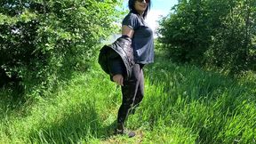hot outdoor blowjob and cum play with a down-jacket 269