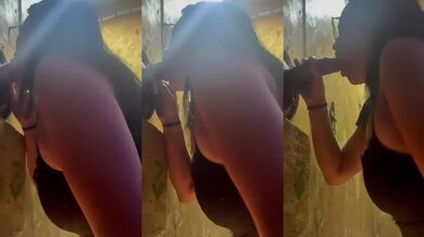 Side Profile Floor Gloryhole Blowjob (POV)