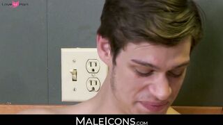 MaleIcons.com - Handsome boyfriends' morning fuck session with intense passion and an