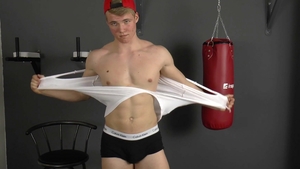 EastBoys: Athletic blond haired wishes hard slamming