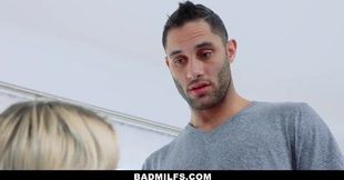 Stepdaughter and BF get dominated by horny stepmom Marie Mccray in a wild 3some