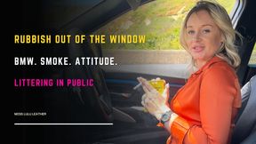 Smoking in the Driver’s Seat | Tight Leggings, Heels & Attitude