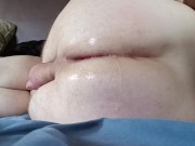 Anal fun with huge sextoy