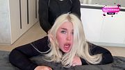 First yoga with the girl's mom, then she asks for a hard fuck with creampie. Filled the milf's pussy