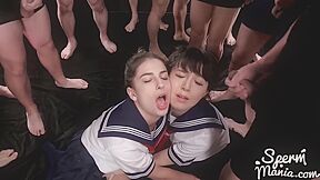 Kristen Scott And Mary Insane Bukkake Video