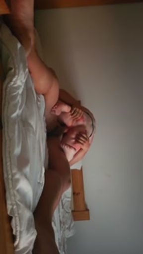 Big ass British wife fucks like a whore when in heat. Messy period sex