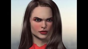 Mega Girl Destroys City