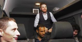 2731 Gangbang with French Boy in The Bus on The Road Paris