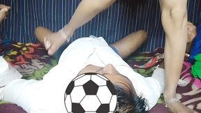 Desi Housewife's Pussy Sucked After Applying Honey