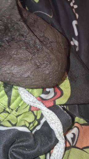 Up Close &amp; Personal Huge Balls Massive Black Uncut Dick