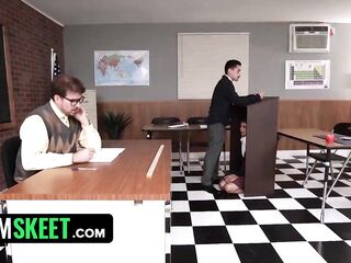 TEAMSKEET - Cute Fresh Beauty Nikki Nicole Has threesome With Her Team Leader Camilla