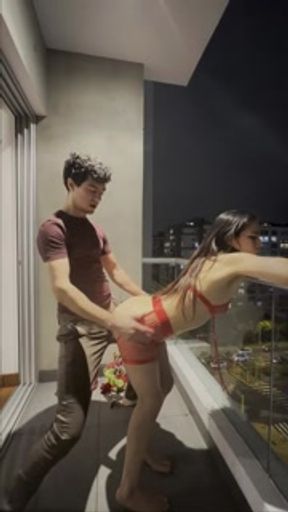 Fucking on the balcony so that everyone on the street can see us
