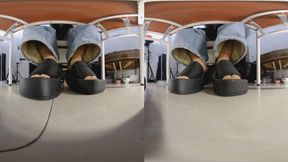 3DVR180 Xiaomi black thick-soled sandals for office wear training