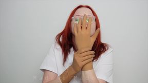 Doctor Tries on Her Sterile Latex Gloves - Fetish Asmr Teasing