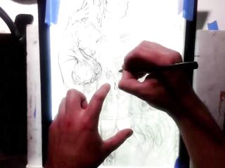 The Joker Teaching the Ropes to His Protege ? Drawing Timelapse