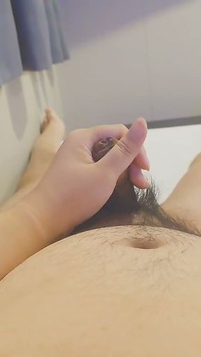 Edging myself a bit while moaning with a huge cum   Clip 1