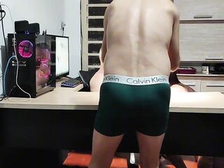 Behind the scenes, hardcore fucking with a hot, big-assed angel.