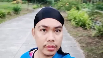 Pinoy guy jerks off in boyfriend's shorts and moans loudly outdoors