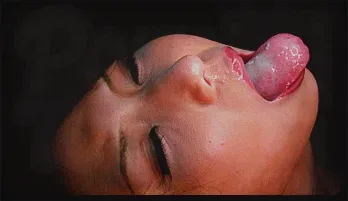 Karen and three guys meet for a sucking festival