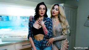 Busty tgirl fairy  out of a diamond