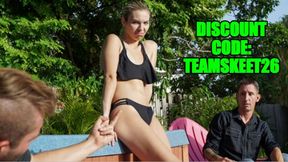 Missionary scene with inviting Sweet Sophie and Johnny Tattoo from Team Skeet