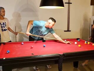 We wager with the gals at pool that whoever lost would must pay a penalty, theirs was to give it to us!
