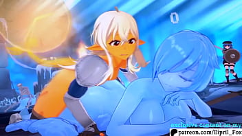 Futanari Shark x Slime Animated Hentai Porn 4K