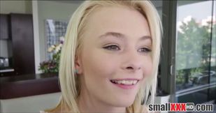 Exciting Petite Blonde Teen in POV Casting Scene