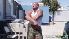 Hot man Felix Fox gets crazy for a deep throating and wild pounding