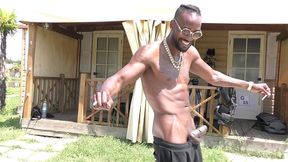 bts coco de wit gets her ass pounded and pissed on by two huge cocks.