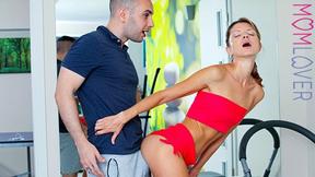 ”Gina Gerson's Tight Pink Hole: Fit Step Mom Screams in Pleasure as She Gets Tightened”