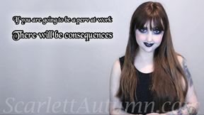 There will be consequences if you want to be naughty at work